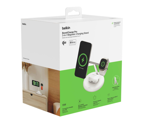 BELKIN BOOST CHARGE PRO MagSafe ładowarka indukcyjna 3w1 iPh - 1330492 - zdjęcie 4